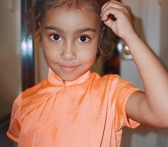 North, de cinco anos, primeira filha de Kim Kardashian e Kanye West.