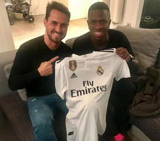 Sávio e Vinicius Junior se encontraram em Madri, na casa de Vinicius Junior (Reprodução/Instagram)