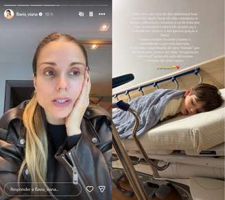 Flávia Viana relata emergência médica que fez o filho ficar quatro horas em observação no hospital