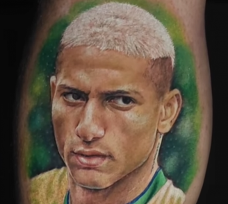 Torcedor tatuou rosto do craque da Seleção Brasileira (Foto: Reprodução/Instagram)