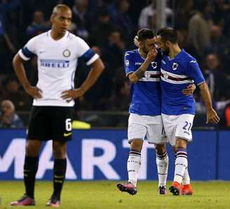 João Mário lamenta gol da Sampdoria (Foto: Marco Bertorello / AFP)