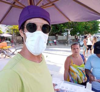 Renato já vinha se protegendo antes da confirmação de um caso de infectado por coronavírus na Ilha de Paquetá, no Rio