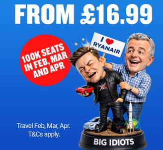 Card de divulgação da promoção com 100 mil assentos por cerca de R$ 105