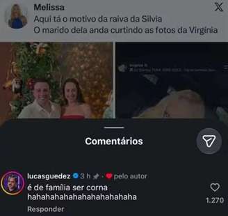 Lucas Guedez detona Silvia Abravanel após alfinetada em Virginia Fonseca