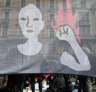 Manifestação na Itália pela paridade de gênero