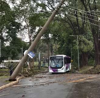 Estragos causados pelas chuvas em Ribeirão Preto.