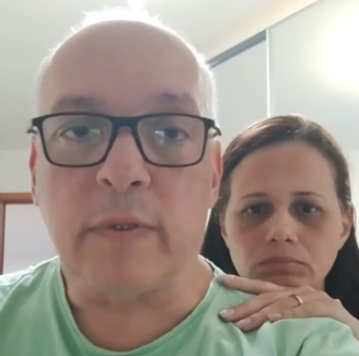 Bispo Eduardo Costa e esposa Cecília em vídeo de esclarecimento