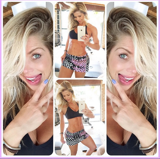 Karina Bacchi exibe boa forma no Instagram 