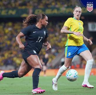 Estados Unidos vencem o Brasil em amistoso disputado em Fortaleza.