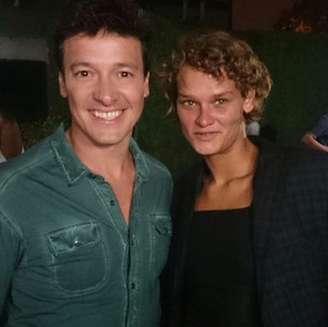 Apresentador publicou foto ao lado da ex-modelo em seu perfil no Instagram