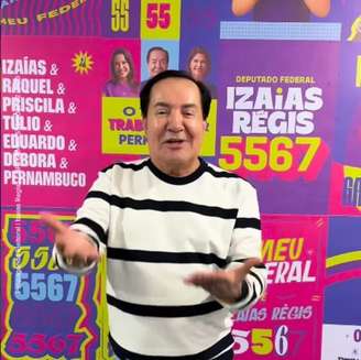 Izaías Silva, candidato ao Pernambuco, canta o próprio jingle 'six seven' em vídeo nas redes sociais.