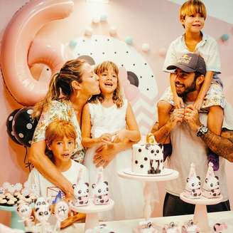 Luana Piovani, Pedro Scooby e família