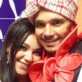 Netinho com a filha Bruna durante carnaval em Salvador