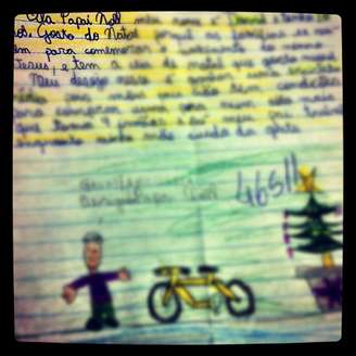 Michel Teló publicou a foto da carta de uma criança enviada para o Papai Noel
