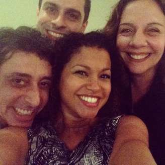 Cassio Scapin, Luciano Amara, Cynthia Rachel e Rosi Campos