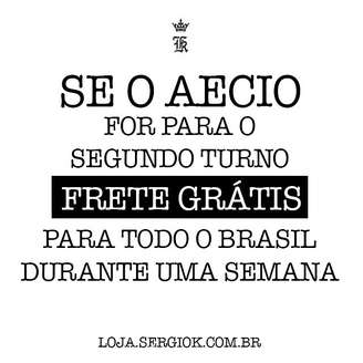 Grife promete 'frete grátis' se Aécio for para o 2° turno