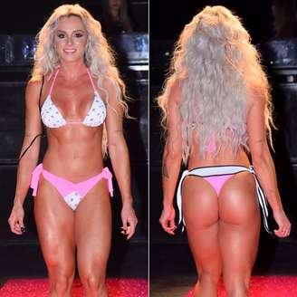 Juju Salimeni desfila em evento de moda em São Paulo