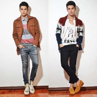 O blogueiro Vini Uehara aposta na calça skinny. Fotos: Reprodução, Instagram