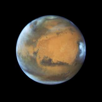 Marte aparece iluminado em fotografia tirada pelo Hubble