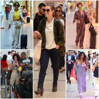Looks das famosas no aeroporto (Fotos: AgNews)