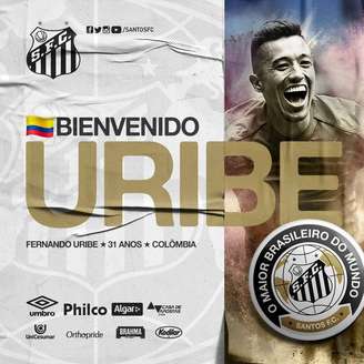 Uribe é o novo reforço do Santos