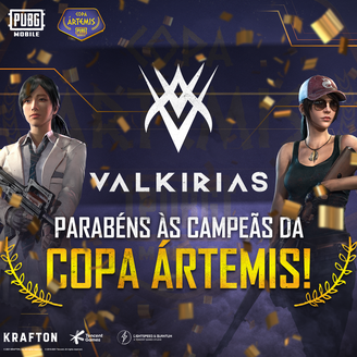 Valkirias Esports levaram para casa o prêmio principal de R$ 20 mil