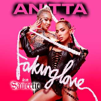 Capa do novo single de Anitta, em parceria com Saweetie
