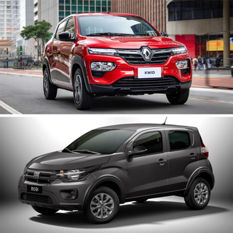 Renault Kwid e Fiat Mobi