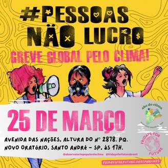 Banner do ato no ABC Paulsita