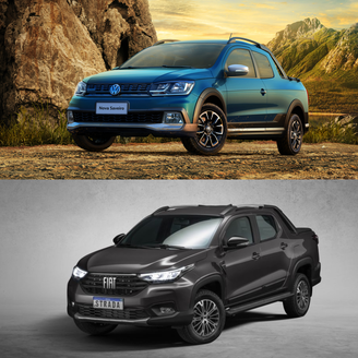 Volkswagen Saveiro Cross e Fiat Strada Ranch.