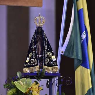 Nossa Senhora de Aparecida em imagem divulgada pelo Santuário Nacional da padroeira, no Estado de SP.