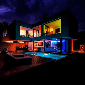 1. Casa com iluminação inteligente – Fonte: ABC da Construção