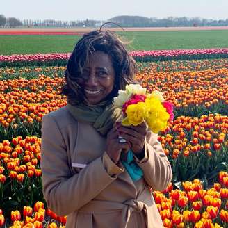 A apresentadora Glória Maria