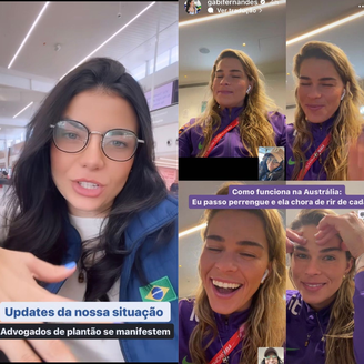 Gabi compartilhou os perrengues que passou e a reação da namorada, Tamires