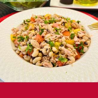 Salada de atum com feijão fradinho