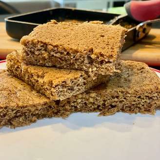 PÃO LOW CARB DE FRIGIDEIRA