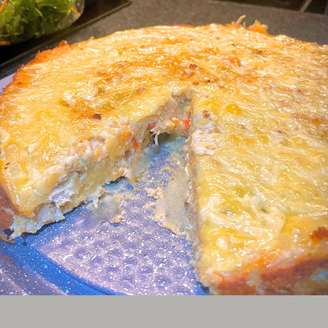 TORTA DE FRANGO E COUVE-FLOR