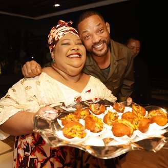 A chef Carmem Virgínia com Will Smith