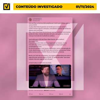 Conteúdo falso foi publicado no X