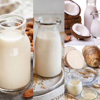 LEITE VEGETAL OU VEGANO (de aveia, inhame, coco, amêndoas, arroz)