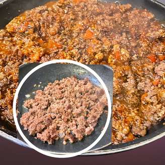 CARNE MOÍDA DE PANELA COM TÉCNICA DE CHEF