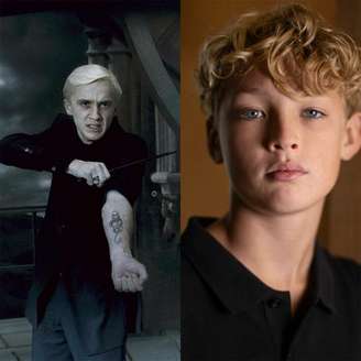 Draco Malfoy foi interpretado por Tom Felton nos filmes de 'Harry Potter'. Agora, o papel é de Lox Pratt.