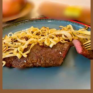 Bife acebolado na Airfryer