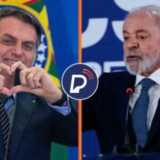 Ex-presidente Jair Bolsonaro e o presidente Lula.