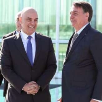 Alexandre de Moraes e Jair Bolsonaro
