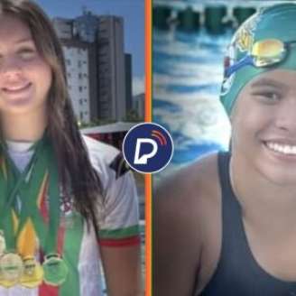 Ana Clara Lyra e Adrielly Alana, atletas do Clube Português do Recife.