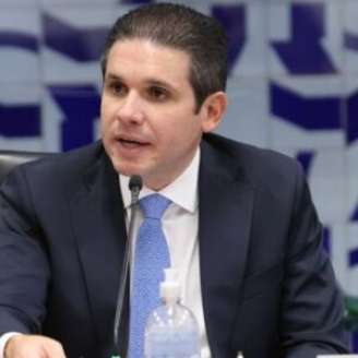 Presidente da Câmara dos Deputados, Hugo Motta.