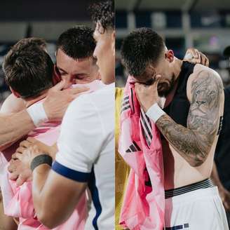 Alan Cantero chora ao trocar camisa com Messi