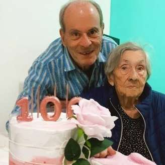 Ney Matogrosso com a sua mãe, Beita de Souza Pereira