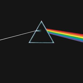 A capa do icônico LP do Pink Floy, lançado em 1973: "The Dark Side of the Moon"